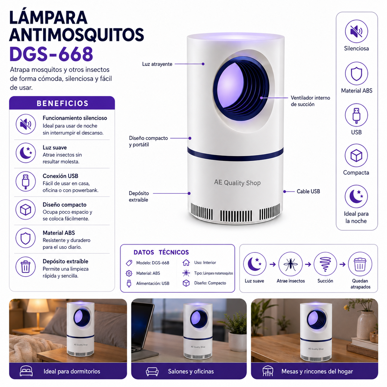 LÁMPARA MATAMOSQUITOS